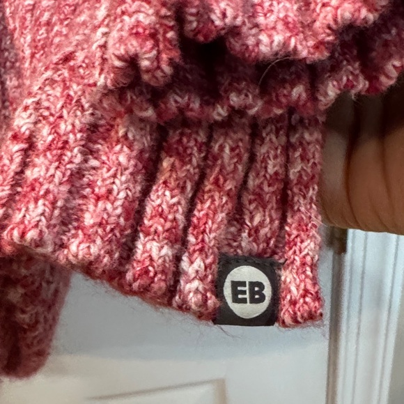 Eddie Bauer Women's Marled Red/Pink Turtleneck Sweater - Picture 3 of 5